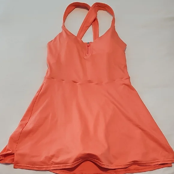 open lace back dress Aaliyah Dress Silk / Orange Pink Multi main image 1